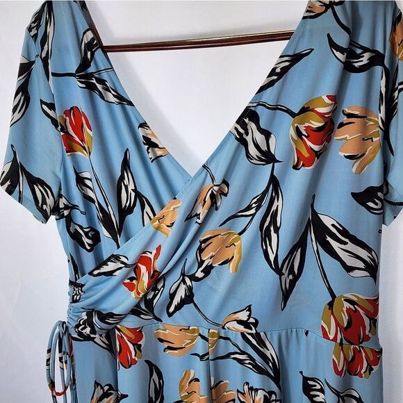 Maggy London Faux Wrap Tulip Dress Size 22 - Picture 8 of 16